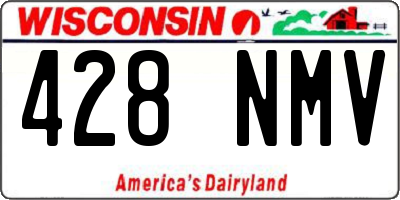 WI license plate 428NMV