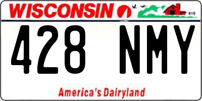 WI license plate 428NMY