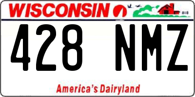 WI license plate 428NMZ