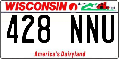 WI license plate 428NNU