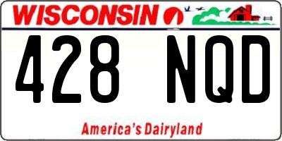 WI license plate 428NQD