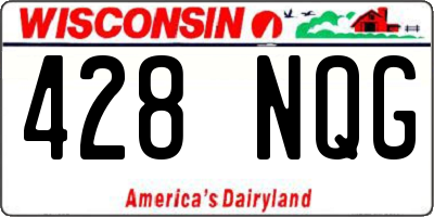 WI license plate 428NQG