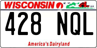 WI license plate 428NQL
