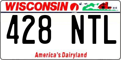 WI license plate 428NTL