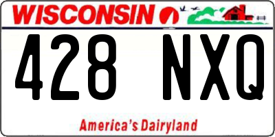 WI license plate 428NXQ