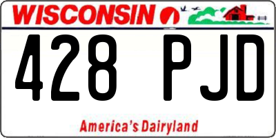 WI license plate 428PJD