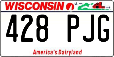 WI license plate 428PJG