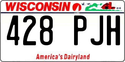 WI license plate 428PJH