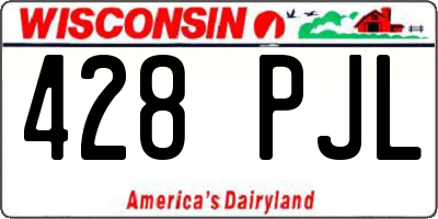 WI license plate 428PJL