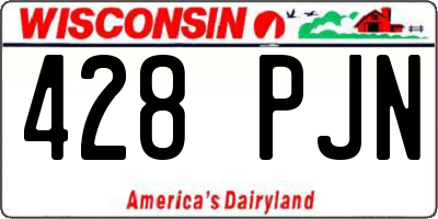 WI license plate 428PJN
