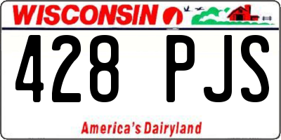WI license plate 428PJS
