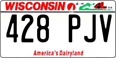 WI license plate 428PJV