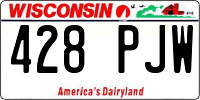 WI license plate 428PJW