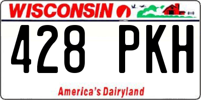 WI license plate 428PKH