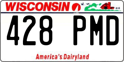 WI license plate 428PMD