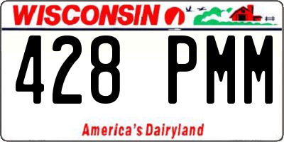 WI license plate 428PMM