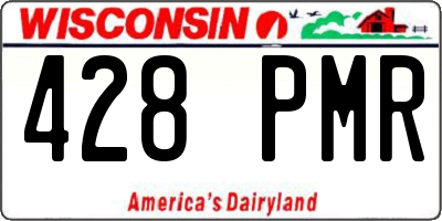 WI license plate 428PMR