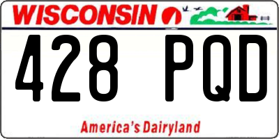 WI license plate 428PQD