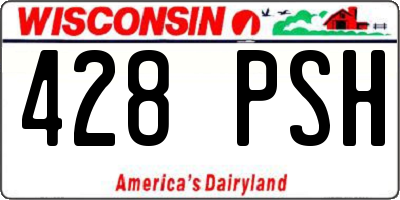 WI license plate 428PSH