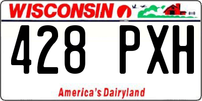 WI license plate 428PXH