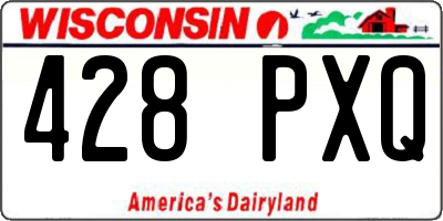 WI license plate 428PXQ