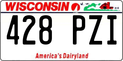 WI license plate 428PZI
