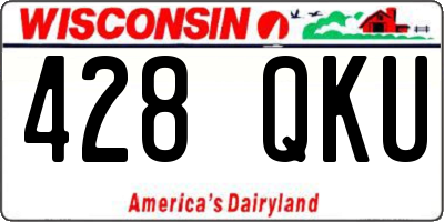 WI license plate 428QKU