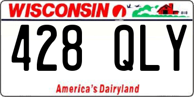 WI license plate 428QLY