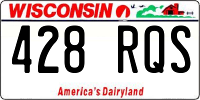 WI license plate 428RQS