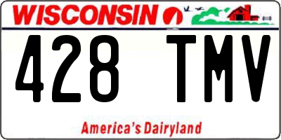 WI license plate 428TMV