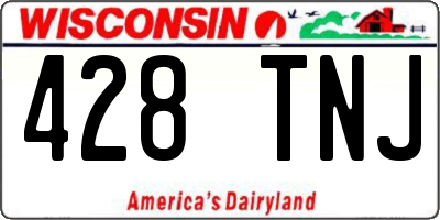 WI license plate 428TNJ