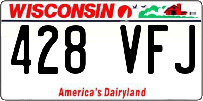 WI license plate 428VFJ