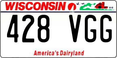 WI license plate 428VGG