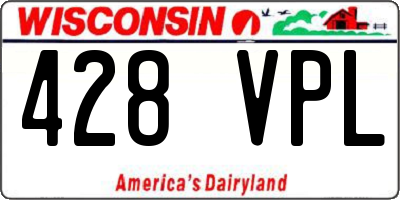 WI license plate 428VPL
