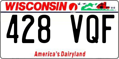 WI license plate 428VQF