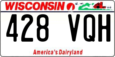 WI license plate 428VQH