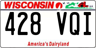 WI license plate 428VQI