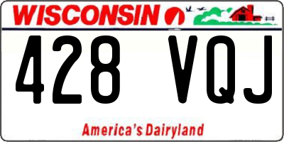 WI license plate 428VQJ