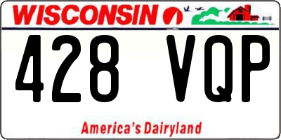 WI license plate 428VQP