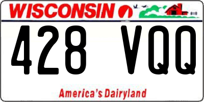 WI license plate 428VQQ