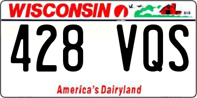 WI license plate 428VQS