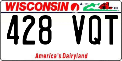 WI license plate 428VQT
