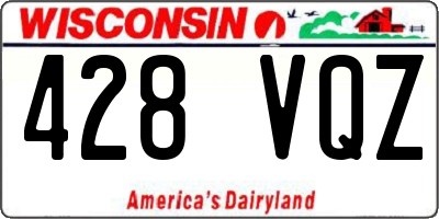 WI license plate 428VQZ