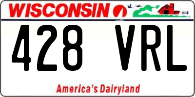 WI license plate 428VRL