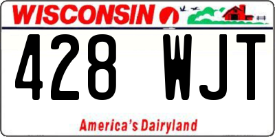 WI license plate 428WJT