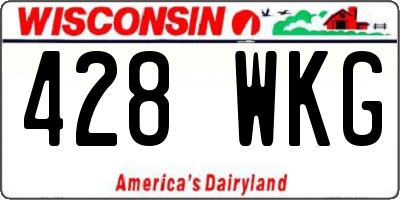WI license plate 428WKG