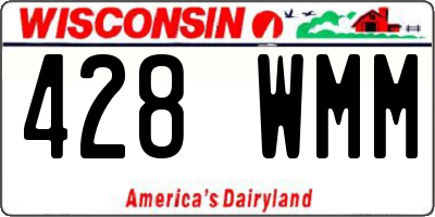 WI license plate 428WMM