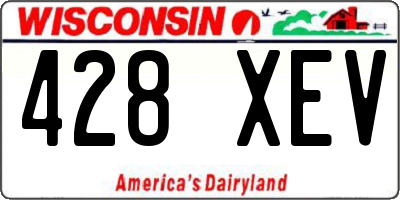 WI license plate 428XEV