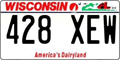WI license plate 428XEW