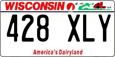 WI license plate 428XLY